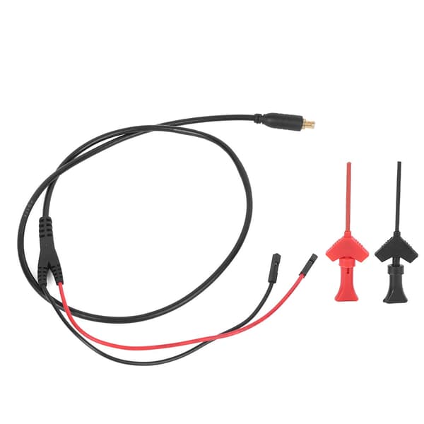 Rød Sort 2 mm Testhagekabel Jumper Wire-stik til oscilloskopsonde