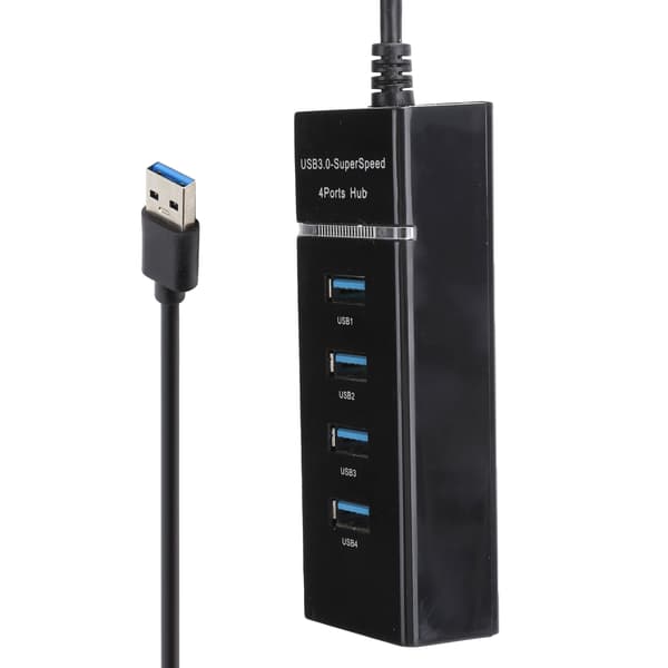 1 til 4 USB 3.0 HUB Han til Hun USB Forlængeradapterkabel Splitter til PC Bærbar