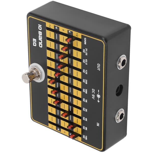 Guitar Effects 10-bånds Slider Equalizer Modulation Harmonisk Elektrisk Guitar Tilbehør