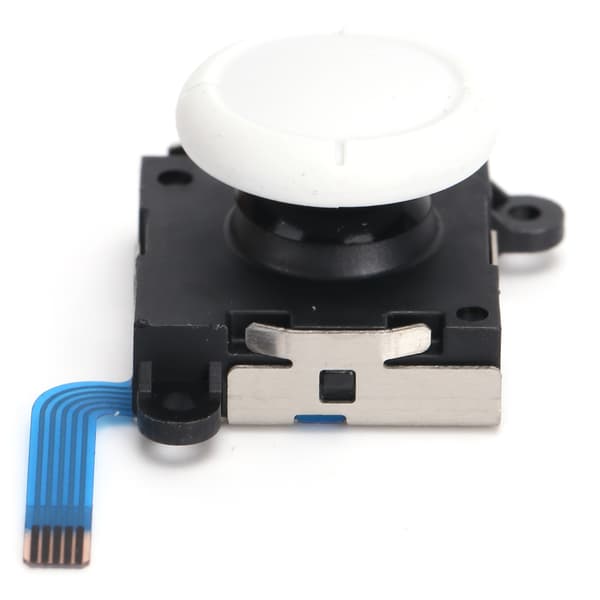 Analog joystick-tumspaksknappsmodulersättning för Switch Joycon/Lite-kontroller Vit
