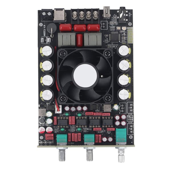 Bluetooth 5.2 Stereo Förstärkarkort 220W 2-kanals AUX HiFi Effektförstärkarmodul