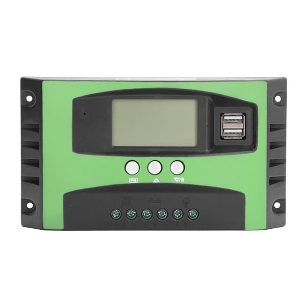 Solpanel Opladningsregulator 30A 12V/24V LCD-display Intelligent Regulator til PV-system