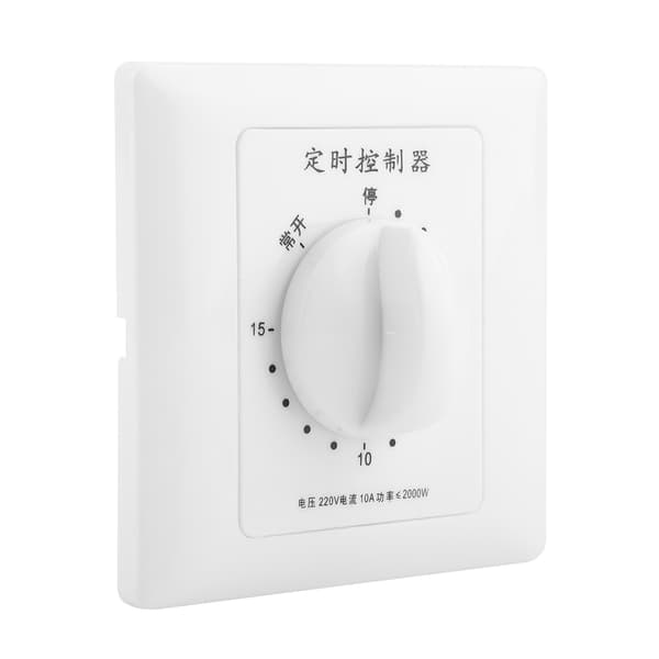 220V Vandpumpe Timer Mekanisk Nedtælling Indendørs Intelligent Tidsafbryder (15 minutter)
