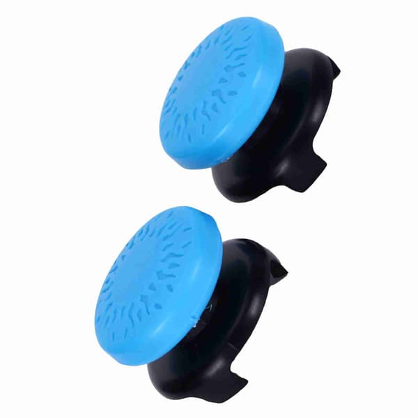 2 stk. Thumbstick Blødt Silikone Cover Greb Stick Joystick Controller Gamepad Tastaturhætte til PS5 Blå