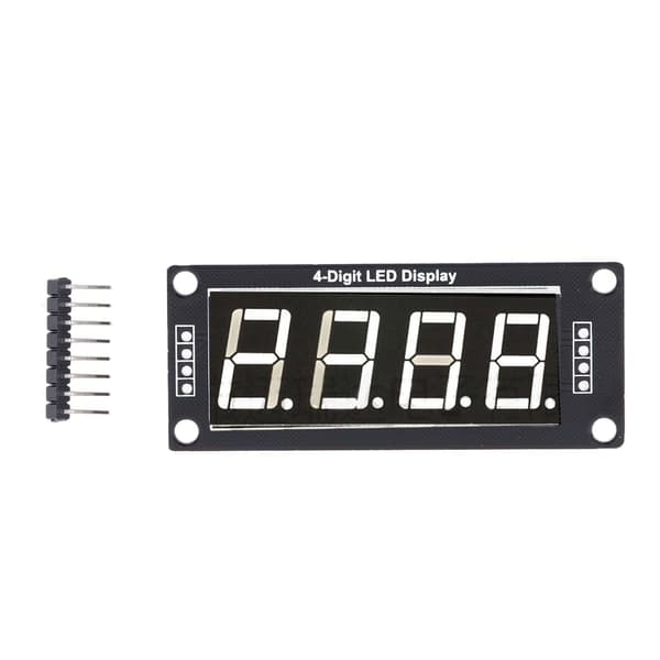 4 stk. 4-bit 7-segment LED-displaymoduler 0,56\" rød printplade ur-sæt MRA172C