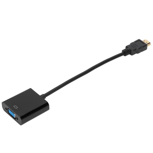 High-Definition Multimedia Interface til VGA-adapter 1080P HD bærbar ABS-konverter