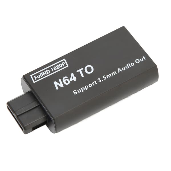 til N64 til HD Multimedia Interface-konverter 1080p understøtter PAL NTSC videospiladapter med 3,5 mm interface