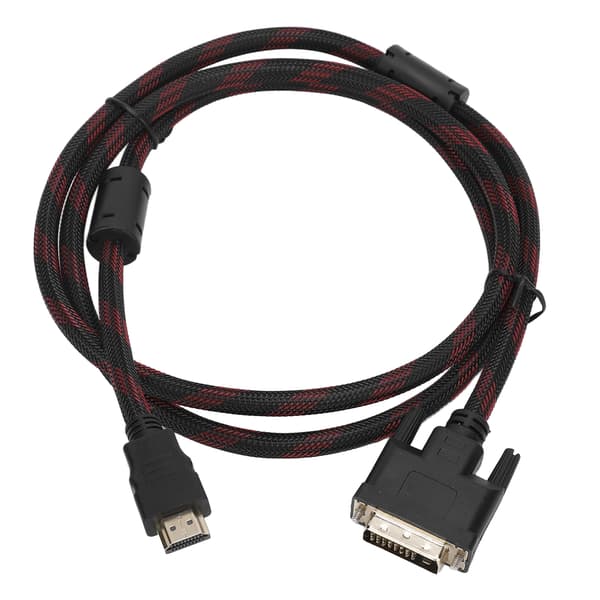 HD Multimedia Interface till DVI-kabel DVI 24+1 till HD Multimedia Interface-kabel för Raspberry Pi 1,4m/4,6ft