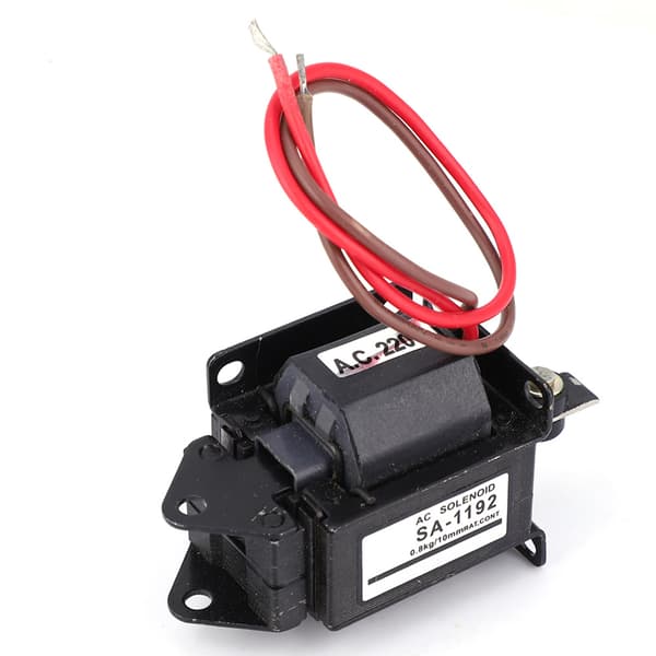 SA-1192 AC Solenoid Elektromagnet Push Pull Typ Elektrisk Magnet 220VAC 7.8N Slaglängd 10mm