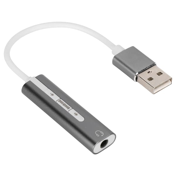 USB-lydkort i aluminiumslegering eksternt computerlydkort til alle computersystemer 7.1 Stereo