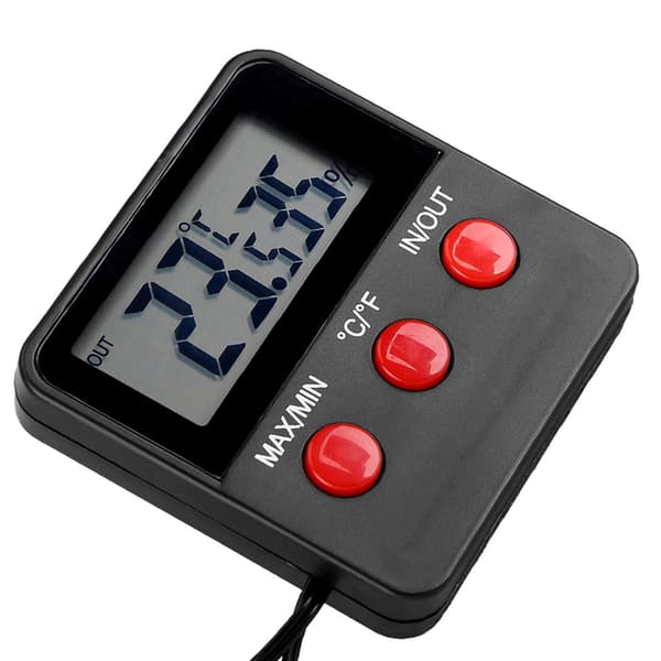 LCD Digital Termometer Hygrometer Temperatur Fugtighedsmonitor til Æggeinkubator Krybdyr Kæledyr