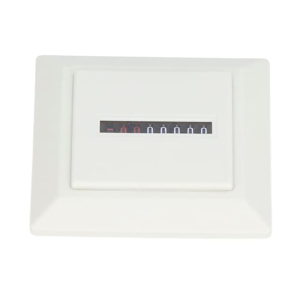 BERM Timetæller Mekanisk Måler Industriel Timer 72x72mm Hvid 220VAC