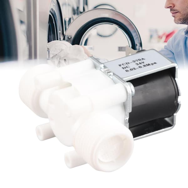 1/2\" NC elektrisk magnetventil, vatteninlopp i plast DC24V