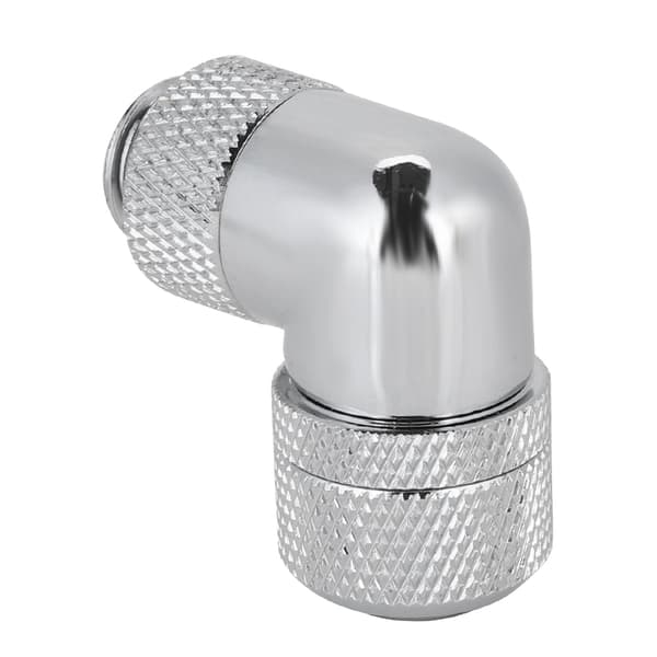 G1/4 Gevind Vandkøling Fitting Tyndt Rør 90° Retvinklet Albue (Sølv)