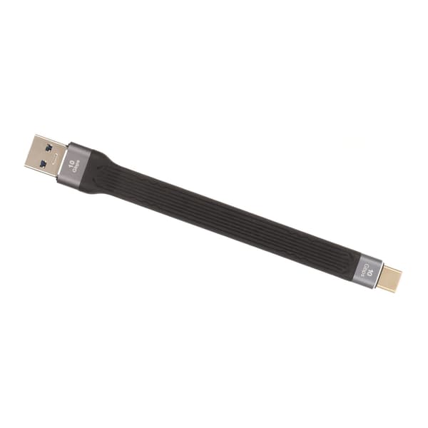 USB A-uros–C-tyypin uroskaapeli 10 Gbps nopea USB3.0 Gen2 -sovitinlatauskaapeli lyhyt USB Type C–USB A -kaapeli