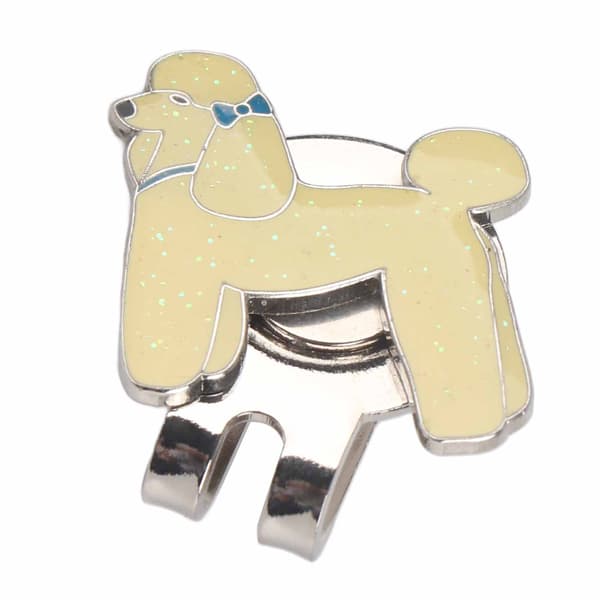 Holdbar golfhatteclips i rustfrit stål med magnetisk boldmarkørtilbehør Hund