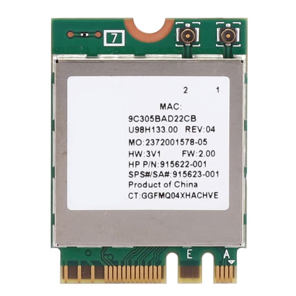Netværkskort RTL8822BE Dual Band 2.4G/5G M.2 Interface Understøttelse af Bluetooth 4.2