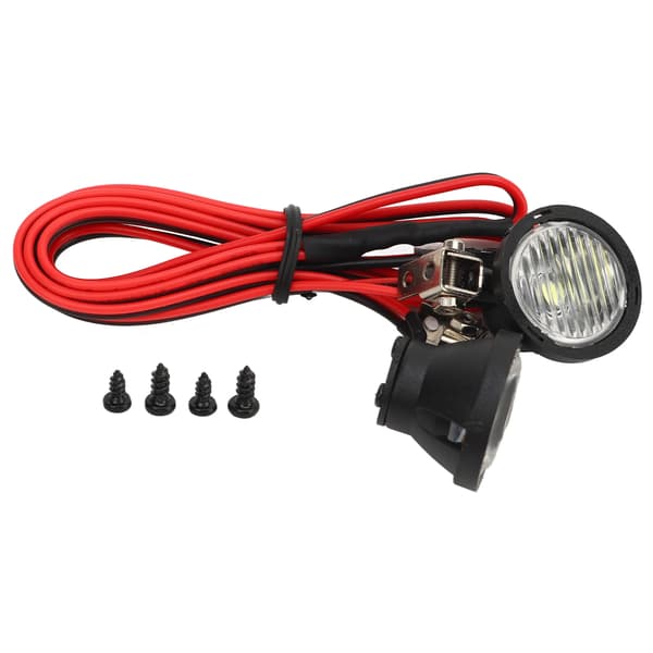 2LED RC Bil Universal Forlygter RC LED Tagforlygter til 1/10 RC Model Crawler Biler