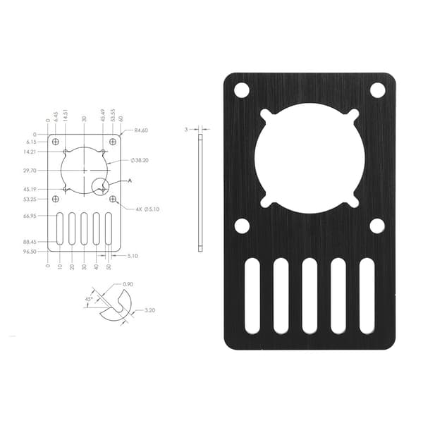 NEMA23 Stegmotor CNC Monteringsplatta Motor Fast 3D-skrivartillbehör