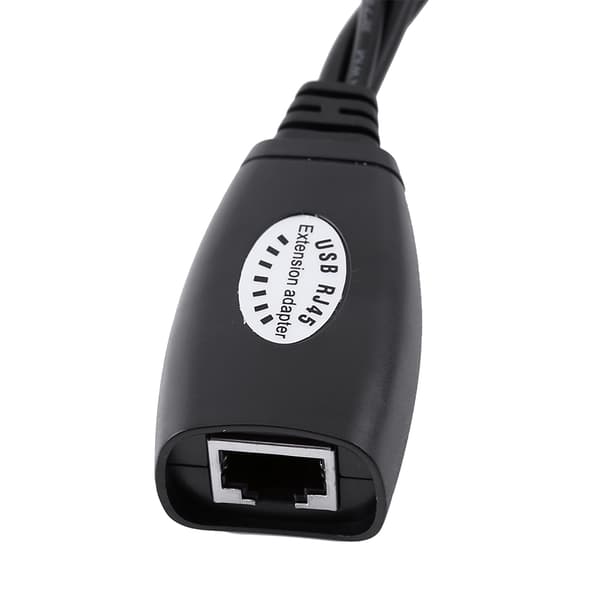4 porte USB 2.0 til RJ45 Hub Ethernet forlænger netværksadapterkabel