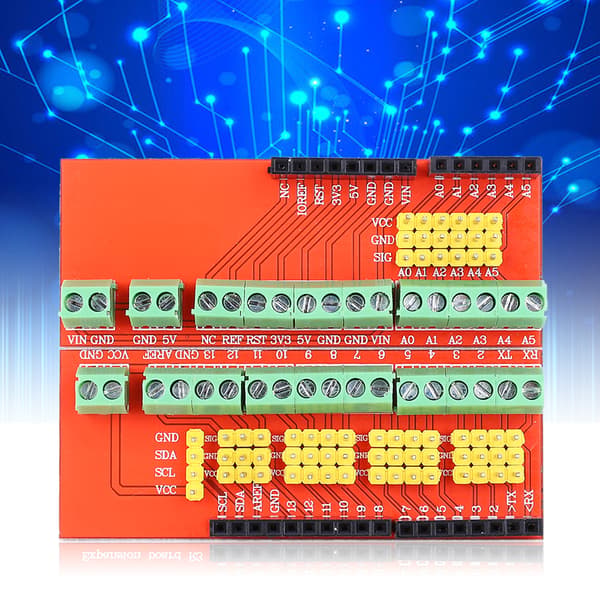 Skrueterminal Shield V3 Stud Udvidelseskort Sæt til Arduino R3, Mediemodul Tilbehør