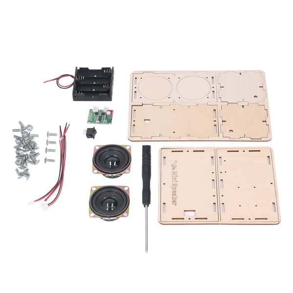 DIY Bluetooth-högtalarkit Stereo Surround Giftfritt Kompositträ DIY-högtalarkit för Elev