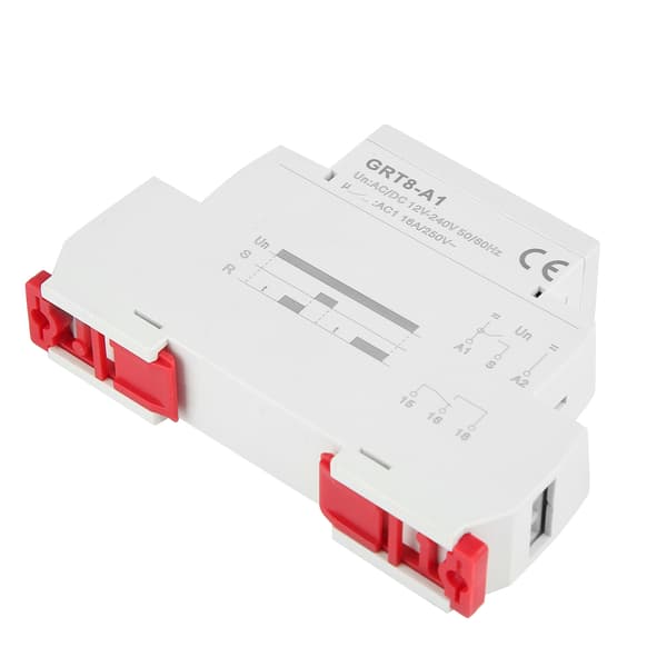 GRT8-A1 Mini Fördröjningsrelä, DIN-skena, AC/DC 12-240V, 1-pack