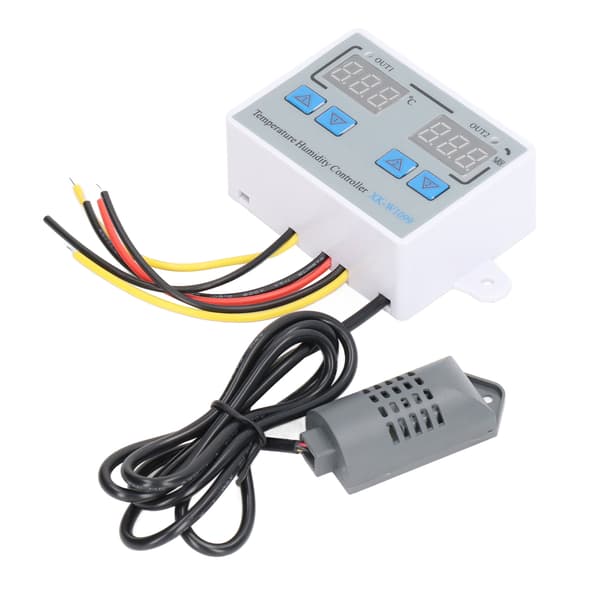 Termostat Digital Temperaturregulator 12V 220W Smart Fuktighetssensorbrytare