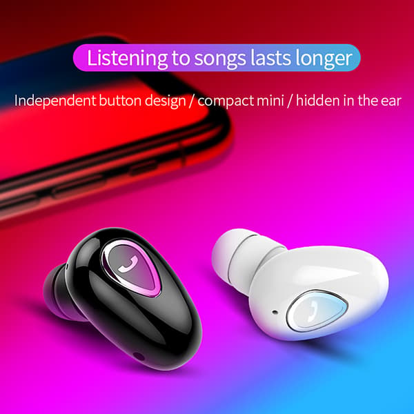 Trådløse Bluetooth 4.1 ørepropper Usynlige In-Ear Stereo Høretelefoner