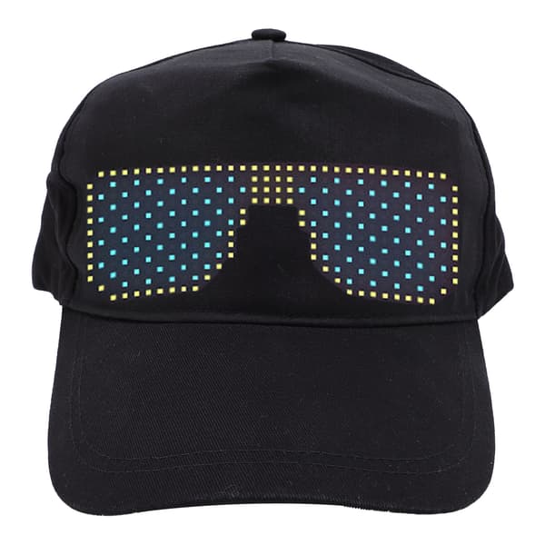 LED Baseballkeps APP-styrd Programmerbar 12x32 Dot Färgglad Displayhatt för fester