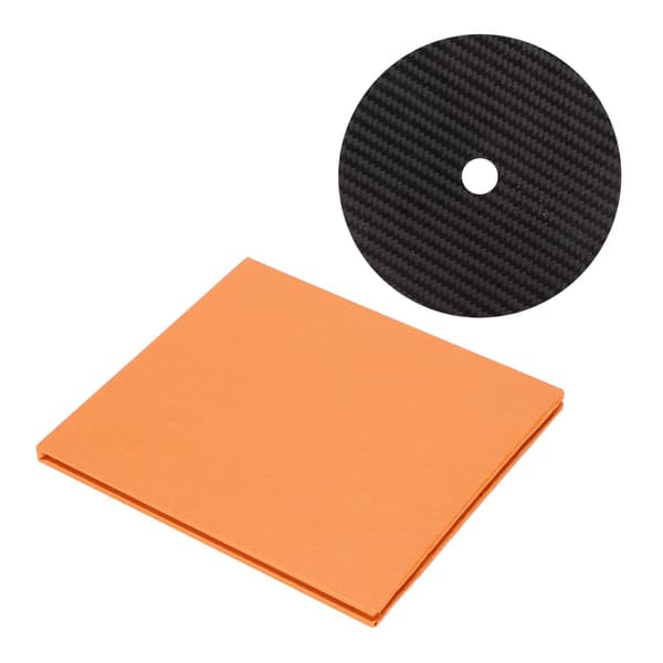 CD DVD Stabilisator Kulfiber 0,2 mm Tuning Måtte Disc Stabilisator til Topbakke Afspiller Sort