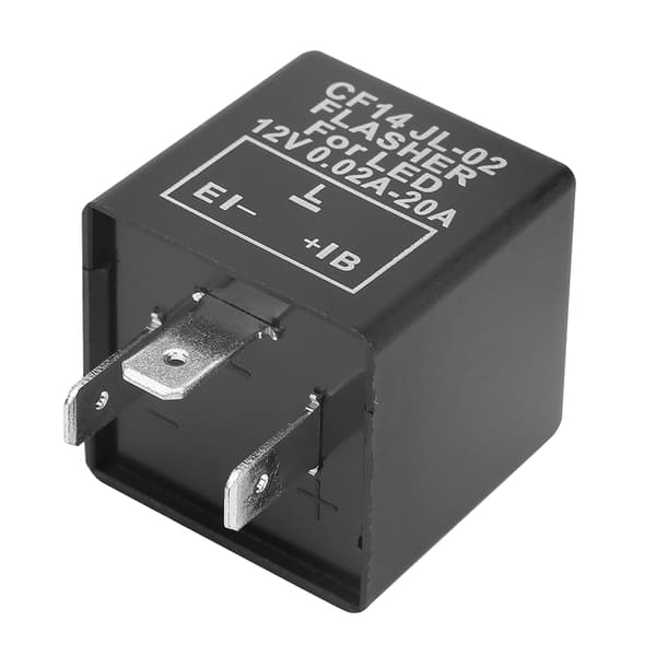 CF14 JL-02 3-poligt LED-blinkrelä för blinkers Hyper Flash Fix 12V