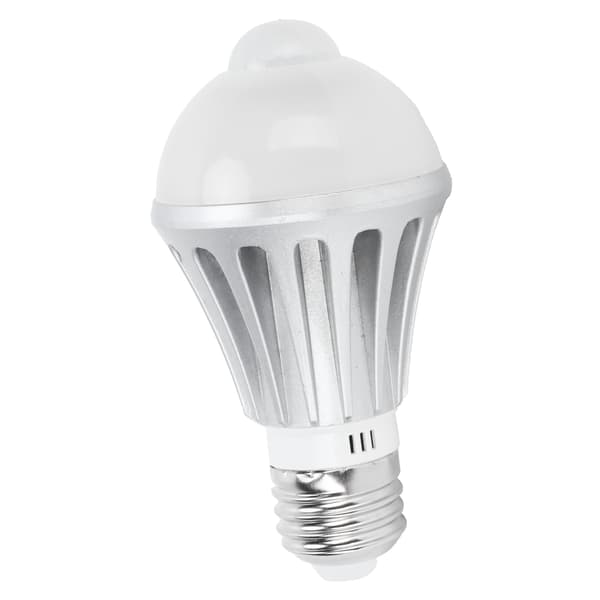 7W E27 Rörelsesensor LED-lampa Varmvit 85-265V för Hall & Trapphus