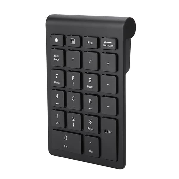 Musta 22 näppäimen mininäppäimistö langaton Bluetooth-numeronäppäimistö OS X PC:lle