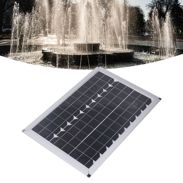 Solvattenpump 20W Solpanel Fontän Dränkbar Pump 12V 5m Lyfthöjd för Trädgård