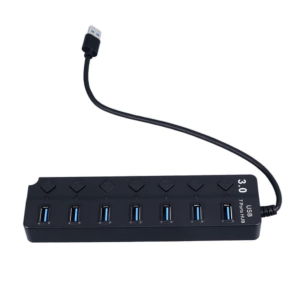 USB C Hub Uafhængig Switch Kompakt 7 Port USB Data Hub Splitter til Bærbar PC Mobile Enheder