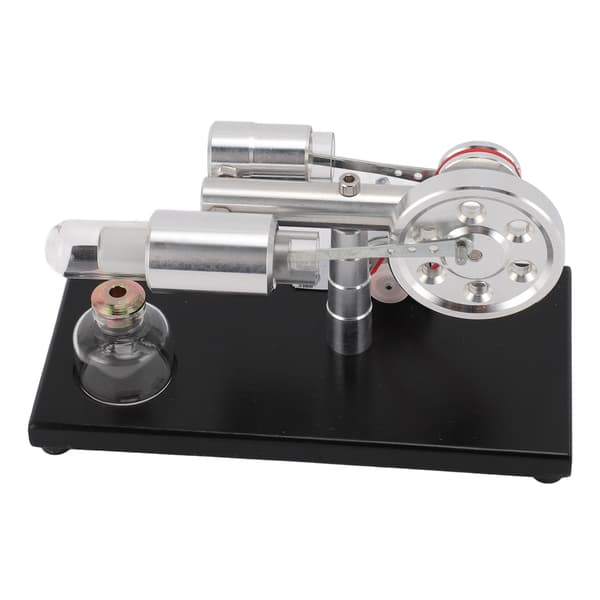 Sterling Engine Model med Farverigt LED-lys Stirling Engine Motor Model Pædagogisk Legetøj Elektricitetsgenerator