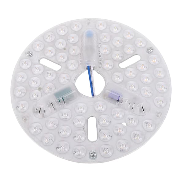 6,5 tommer loftventilator LED-lysudskiftning PC 3 farver dæmpbar forsænket montering øjenpleje LED-ventilatorlyspanel eftermontering