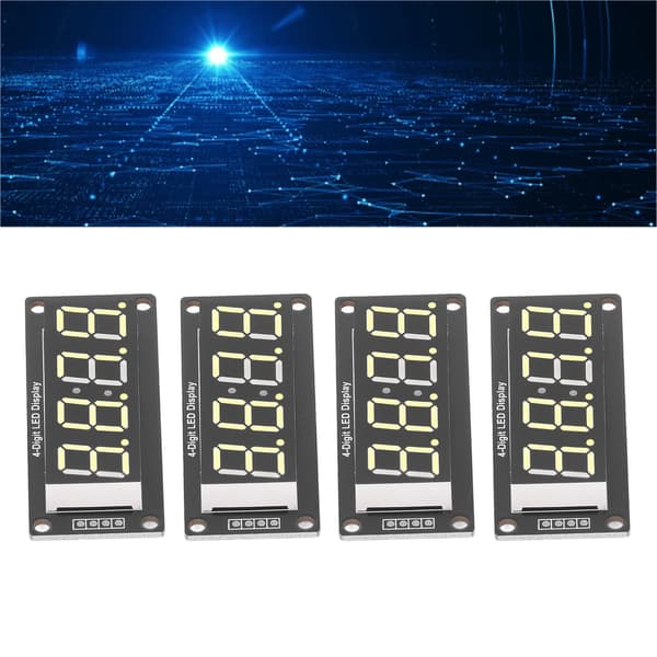 4-pak 0,56\" gul 4-cifret LED 7-segment displaymodul TM1637 urkort MRA041E