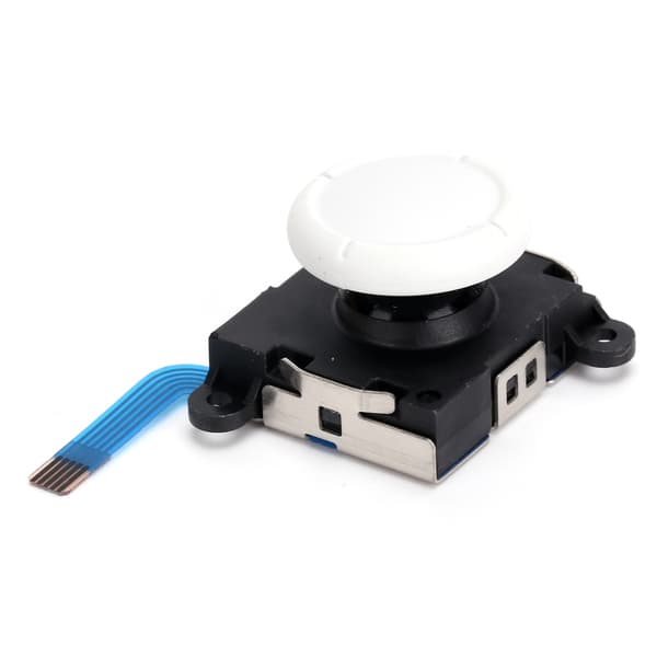 Analog joystick-tumspaksknappsmodulersättning för Switch Joycon/Lite-kontroller Vit