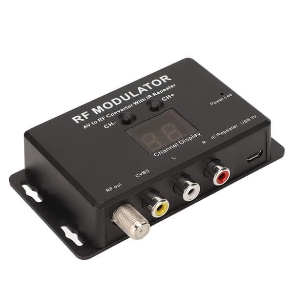 RF-modulator Professionel PAL NTSC 21-kanals AV til RF-konverter til Set-top-boks DVR DVD