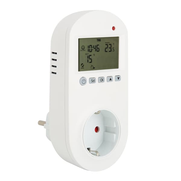 16A EU 230V Programmerbar Plug-in Termostat Elektrisk Varmetemperaturregulator