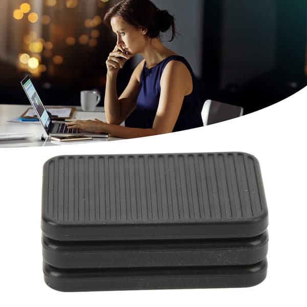 Push Slider Magnetisk ABS EDC 3 Lag Bærbar Fidget Slider Legetøj til Stress Angstdæmpning Sort
