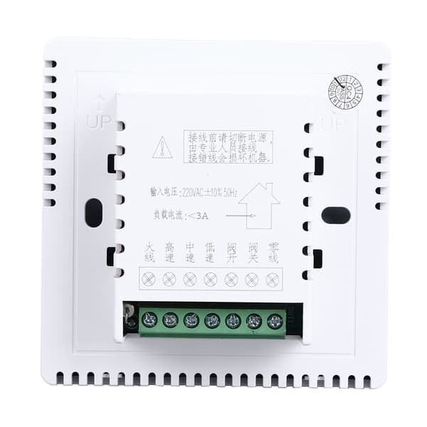 Digital Termostat PC ABS Kabinet Knapstyring NTC Sensor LCD Display Hotel Termostat til Aircondition