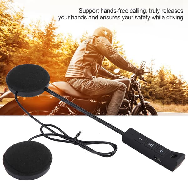 1 par motorcykelhjälm BT-headset hörlurar stöder handsfree-samtal