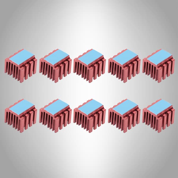 10 stk/sæt Stepmotordriver køleplade til 3D-printer TMC2100/TMC2208 Stepmotordrev