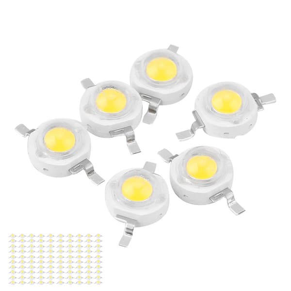 3W High Power LED-perler Lysdiodechips SMD til DIY-belysningsarmaturer Hvid
