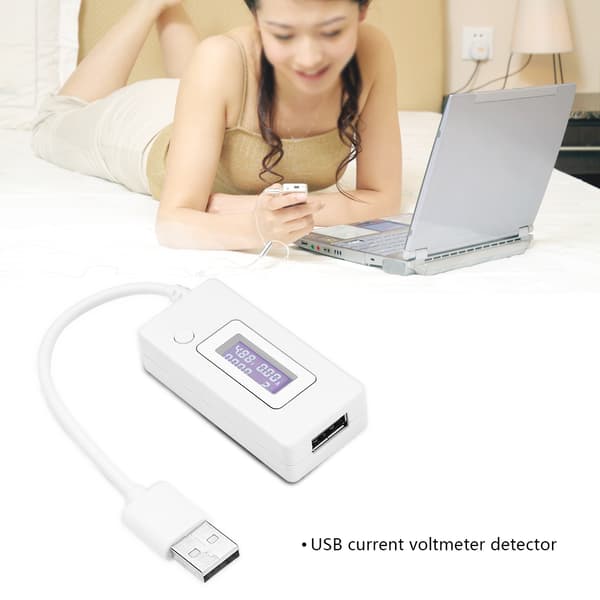 4V-30V 0-3A Mini USB Spänningsströmsmätare Kapacitetsdetektor LCD-display