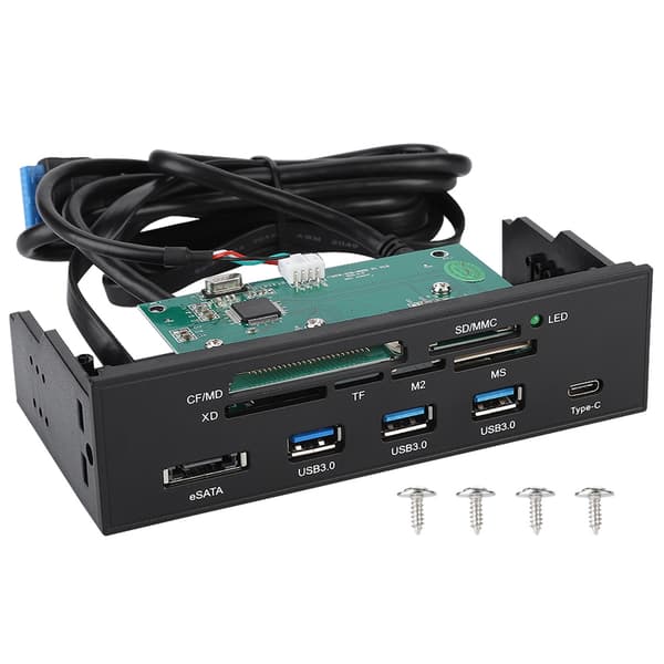 5,25 tums multifunktionell intern kortläsare Dashboard PC frontpanel