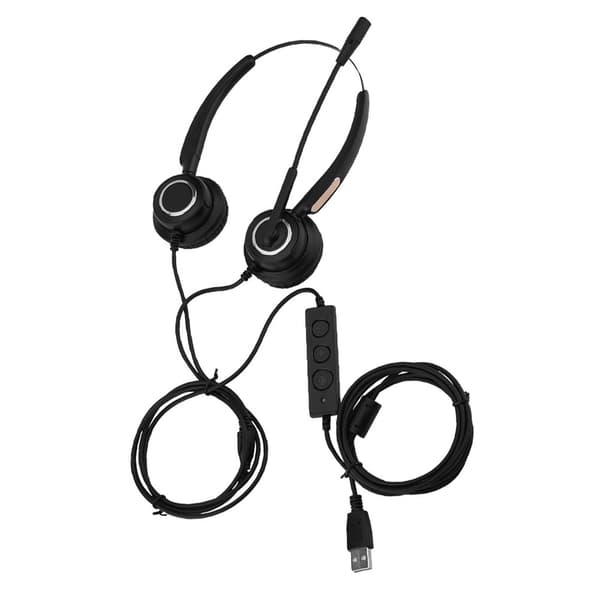 Call Center USB-headset Lättvikt Brusreducerande USB Call Center-headset med mikrofon